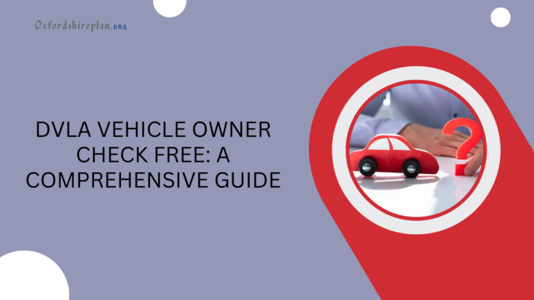 DVLA Vehicle Owner Check Free