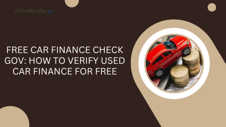 Free Car Finance Check Gov