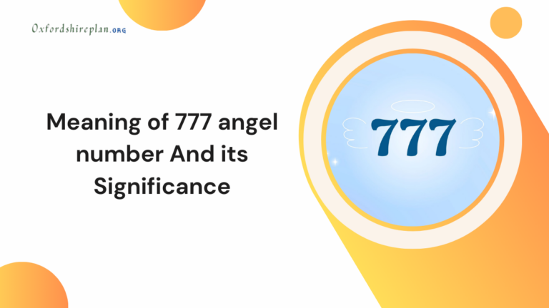 Meaning of 777 angel number