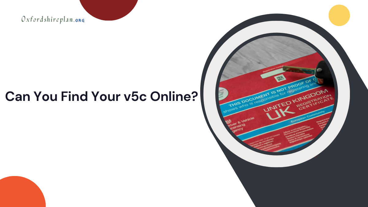 can you find your v5c online